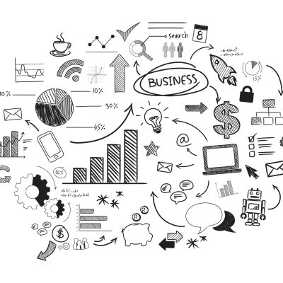 Illustration of startup business